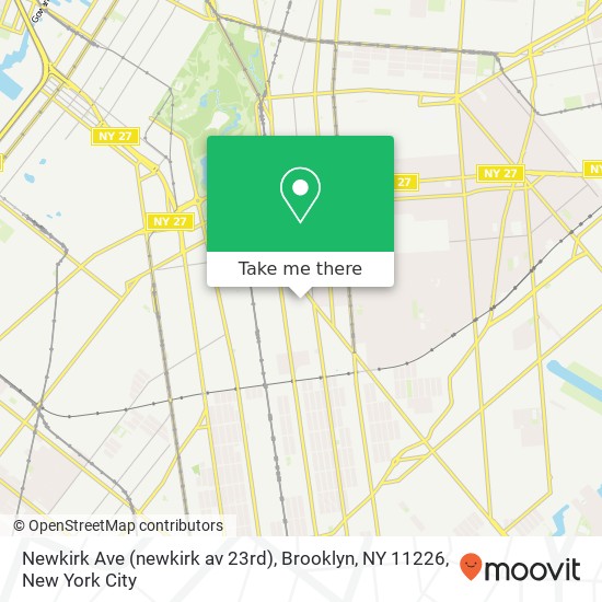 Mapa de Newkirk Ave (newkirk av 23rd), Brooklyn, NY 11226