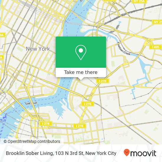 Mapa de Brooklin Sober Living, 103 N 3rd St