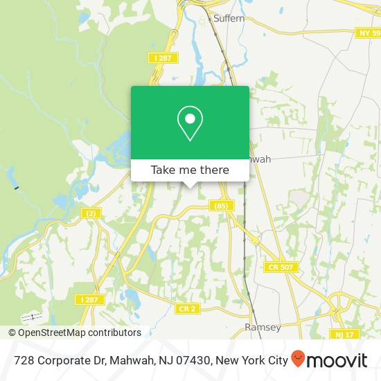 728 Corporate Dr, Mahwah, NJ 07430 map