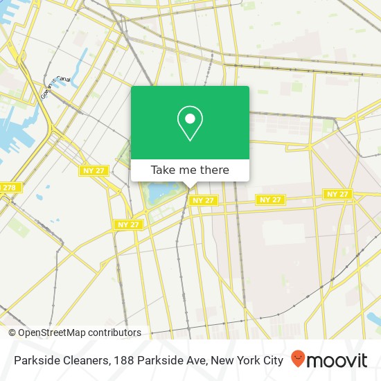 Parkside Cleaners, 188 Parkside Ave map