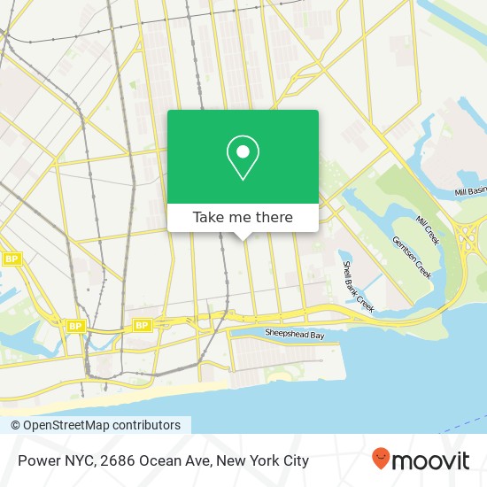 Power NYC, 2686 Ocean Ave map