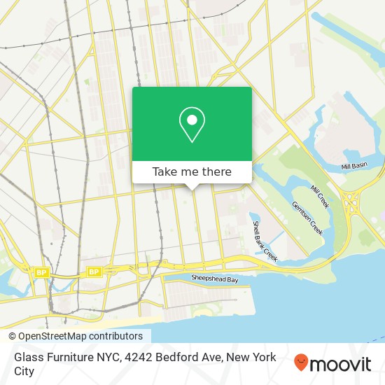 Glass Furniture NYC, 4242 Bedford Ave map