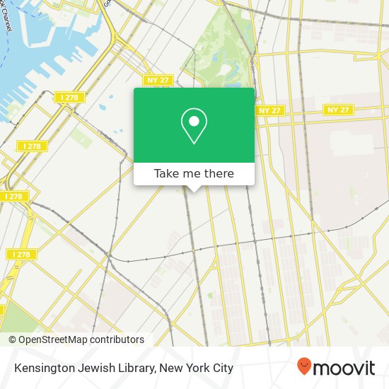 Kensington Jewish Library map