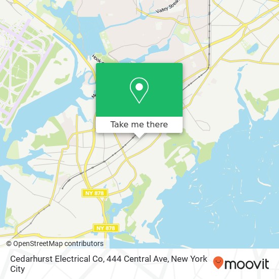 Mapa de Cedarhurst Electrical Co, 444 Central Ave