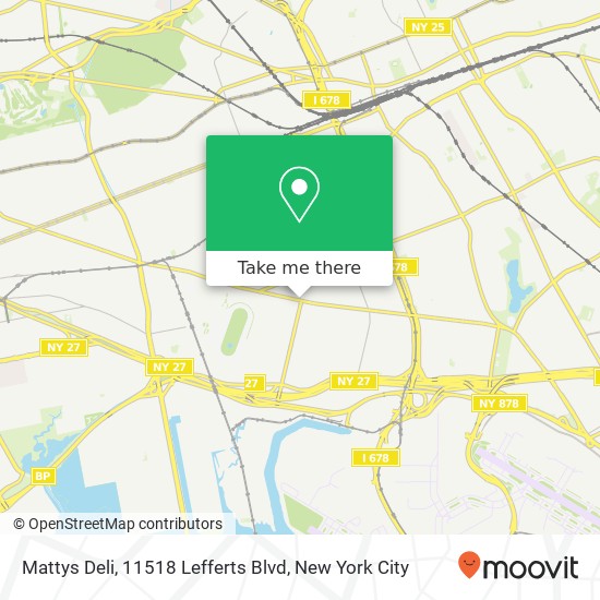 Mattys Deli, 11518 Lefferts Blvd map