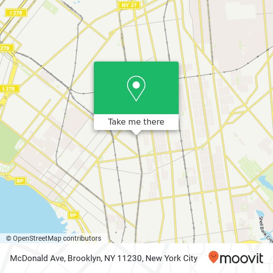 McDonald Ave, Brooklyn, NY 11230 map