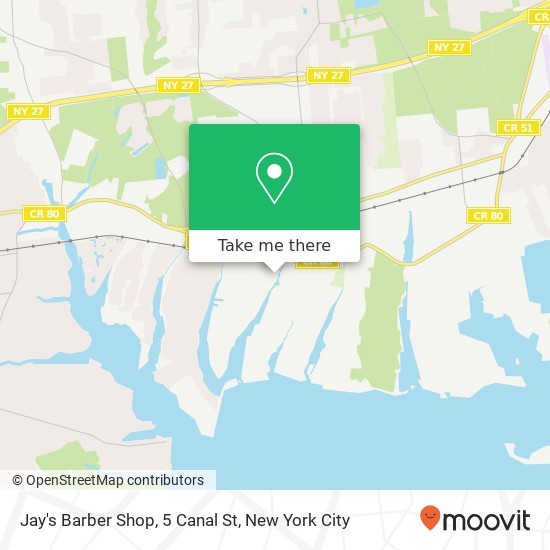 Jay's Barber Shop, 5 Canal St map