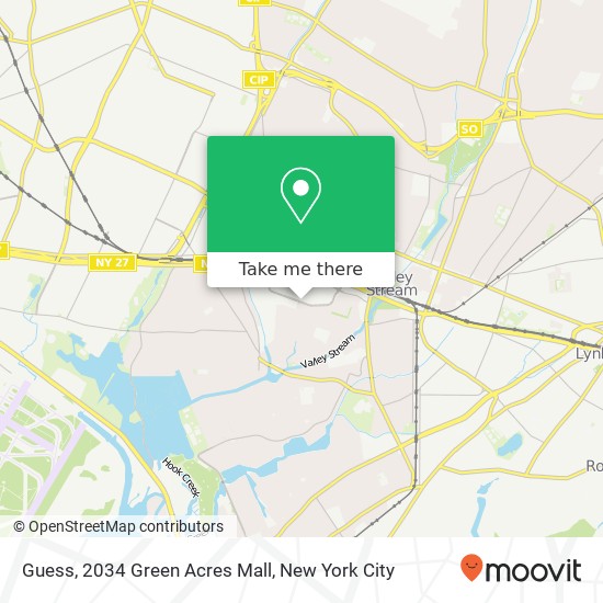 Mapa de Guess, 2034 Green Acres Mall