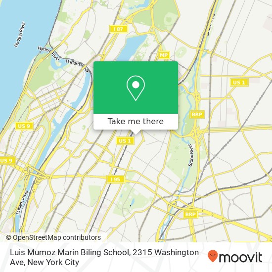 Mapa de Luis Mumoz Marin Biling School, 2315 Washington Ave