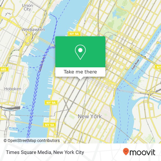 Times Square Media map