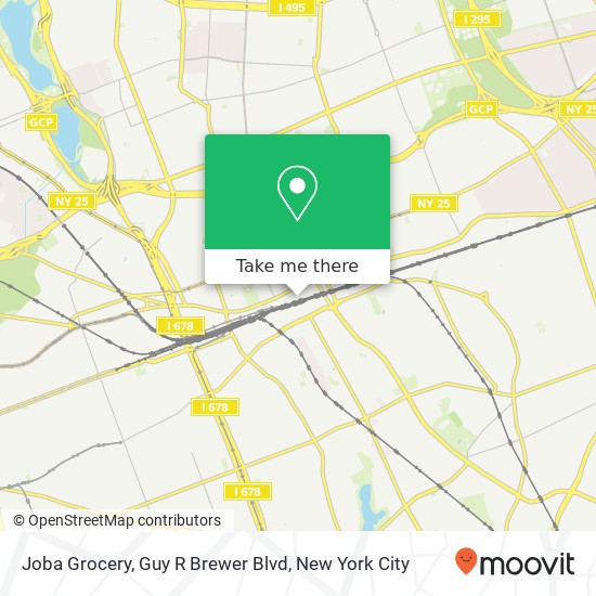 Mapa de Joba Grocery, Guy R Brewer Blvd