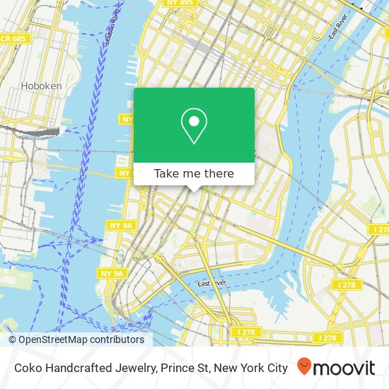 Coko Handcrafted Jewelry, Prince St map