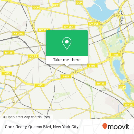 Cook Realty, Queens Blvd map