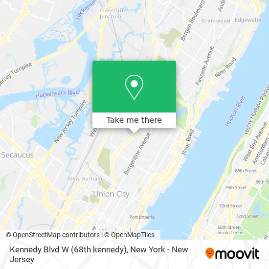Kennedy Blvd W (68th kennedy) map