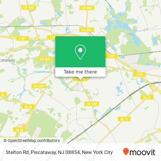 Mapa de Stelton Rd, Piscataway, NJ 08854