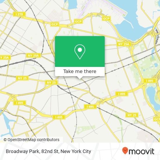 Broadway Park, 82nd St map