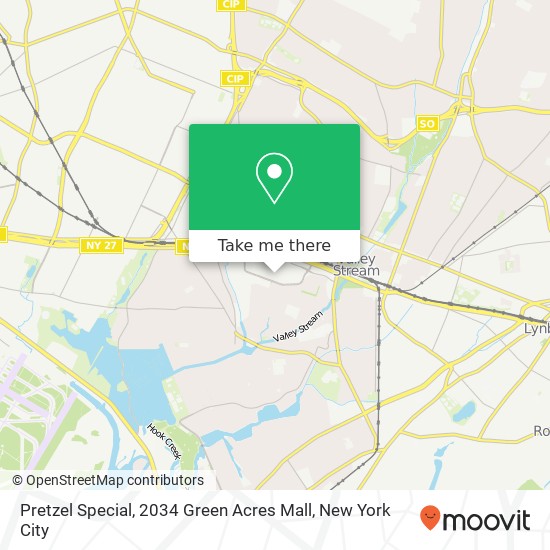 Pretzel Special, 2034 Green Acres Mall map