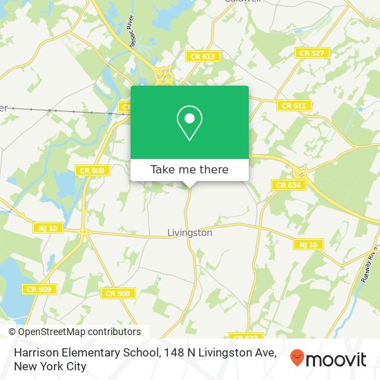 Mapa de Harrison Elementary School, 148 N Livingston Ave