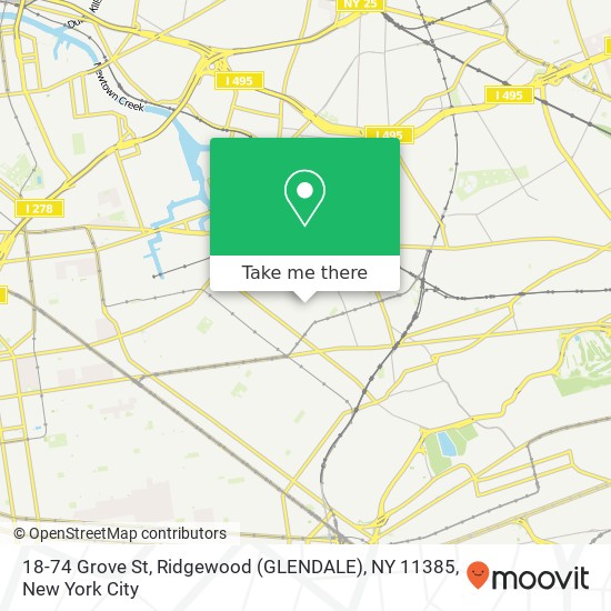 18-74 Grove St, Ridgewood (GLENDALE), NY 11385 map