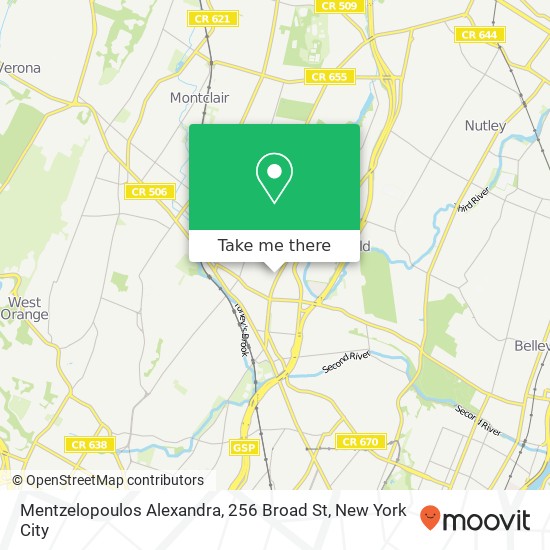 Mapa de Mentzelopoulos Alexandra, 256 Broad St