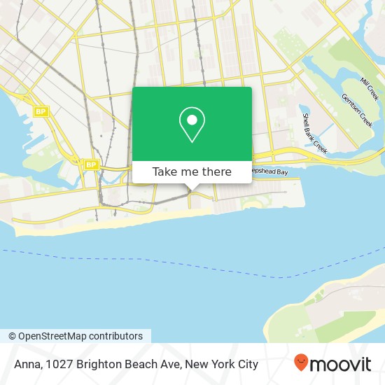 Mapa de Anna, 1027 Brighton Beach Ave