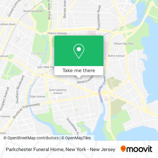 Parkchester Funeral Home map