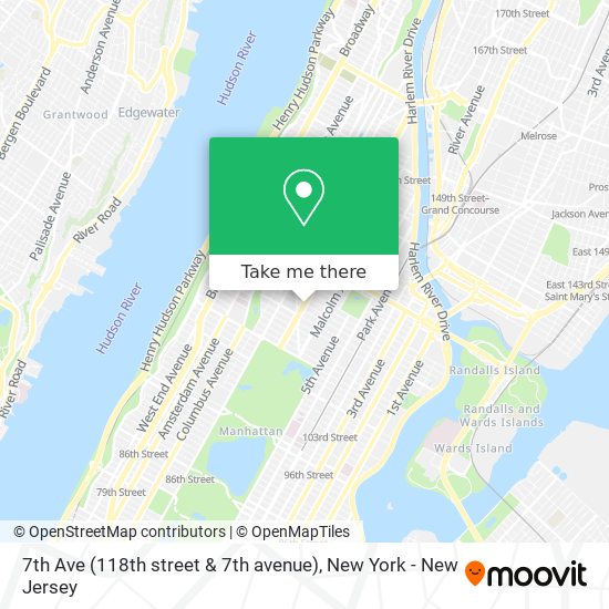 Mapa de 7th Ave (118th street & 7th avenue)