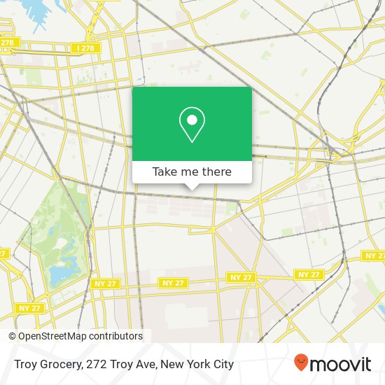 Mapa de Troy Grocery, 272 Troy Ave