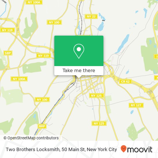 Mapa de Two Brothers Locksmith, 50 Main St