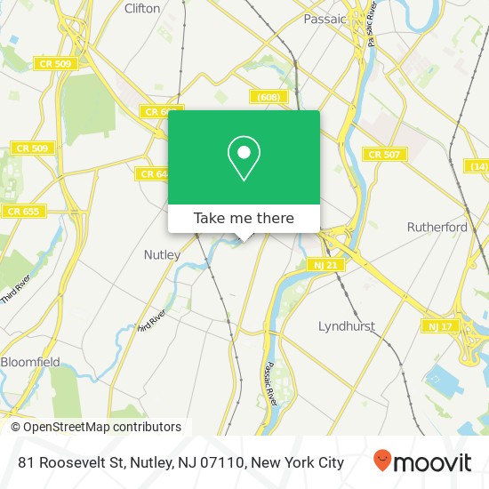 81 Roosevelt St, Nutley, NJ 07110 map