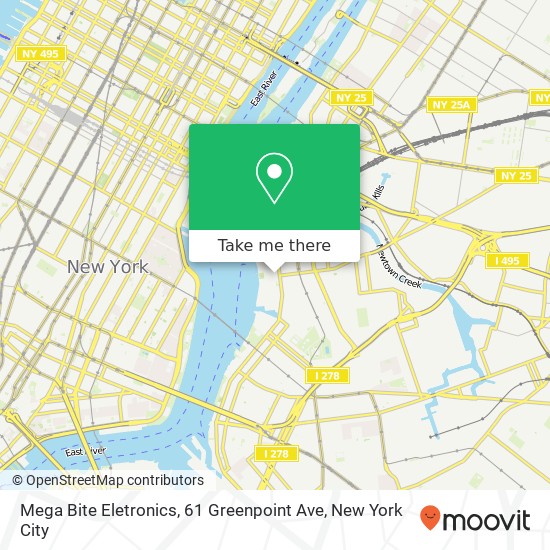 Mega Bite Eletronics, 61 Greenpoint Ave map