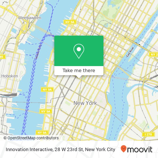 Mapa de Innovation Interactive, 28 W 23rd St