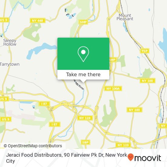 Jeraci Food Distributors, 90 Fairview Pk Dr map