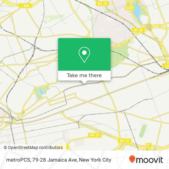 Mapa de metroPCS, 79-28 Jamaica Ave