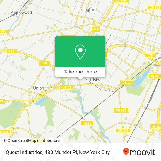 Quest Industries, 480 Mundet Pl map