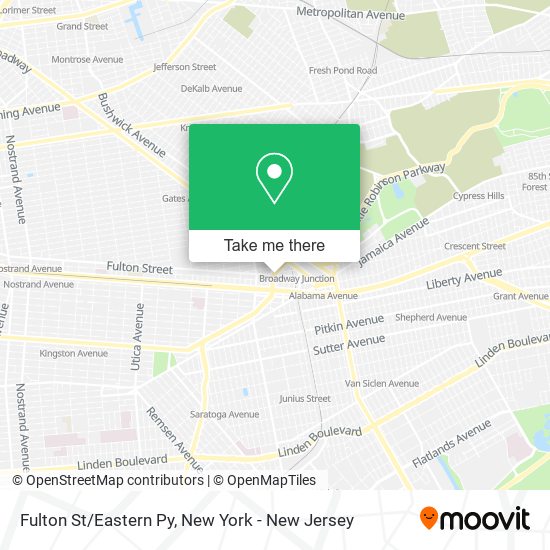 Mapa de Fulton St/Eastern Py