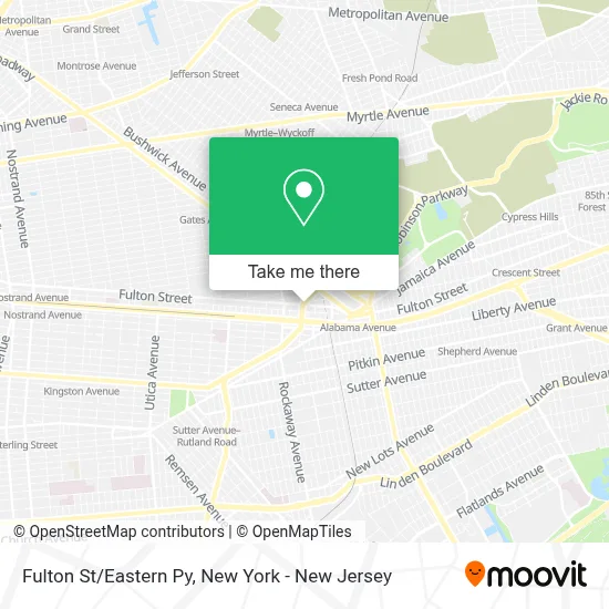 Fulton St/Eastern Py map