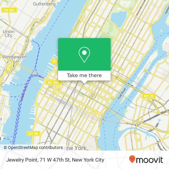 Mapa de Jewelry Point, 71 W 47th St