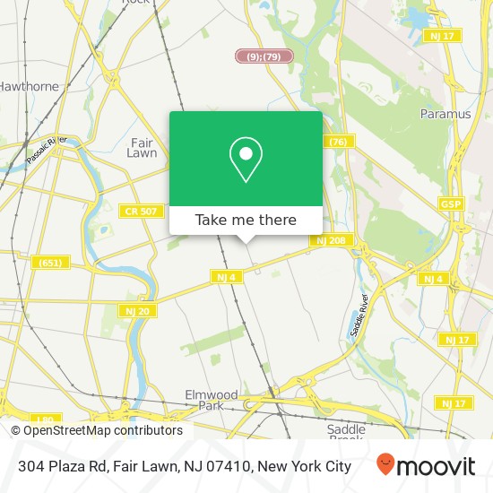 304 Plaza Rd, Fair Lawn, NJ 07410 map