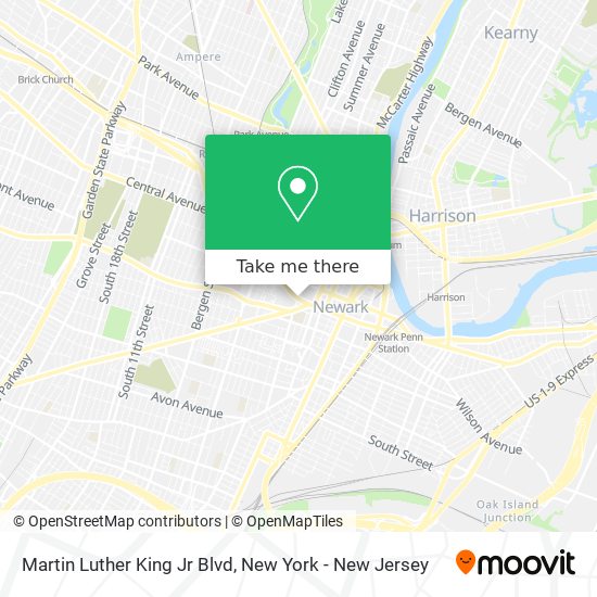 Mapa de Martin Luther King Jr Blvd