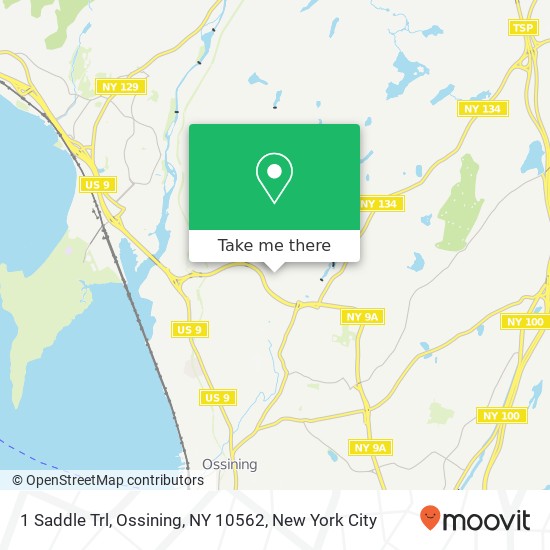 Mapa de 1 Saddle Trl, Ossining, NY 10562