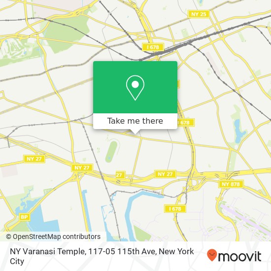 Mapa de NY Varanasi Temple, 117-05 115th Ave