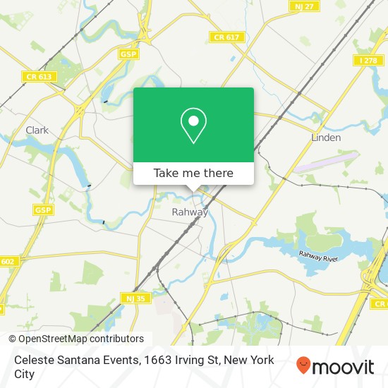 Celeste Santana Events, 1663 Irving St map