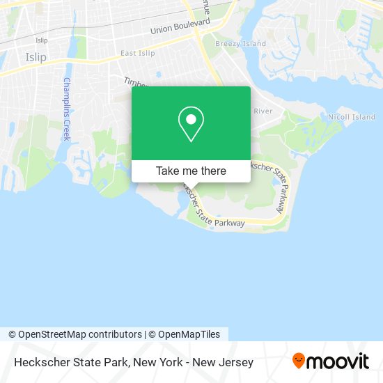 Heckscher State Park map