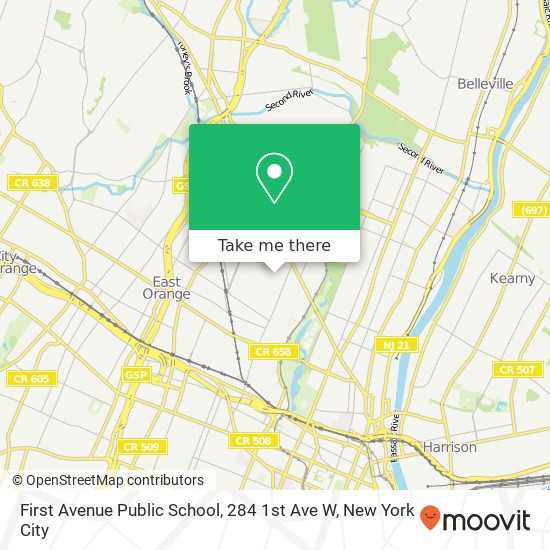 Mapa de First Avenue Public School, 284 1st Ave W