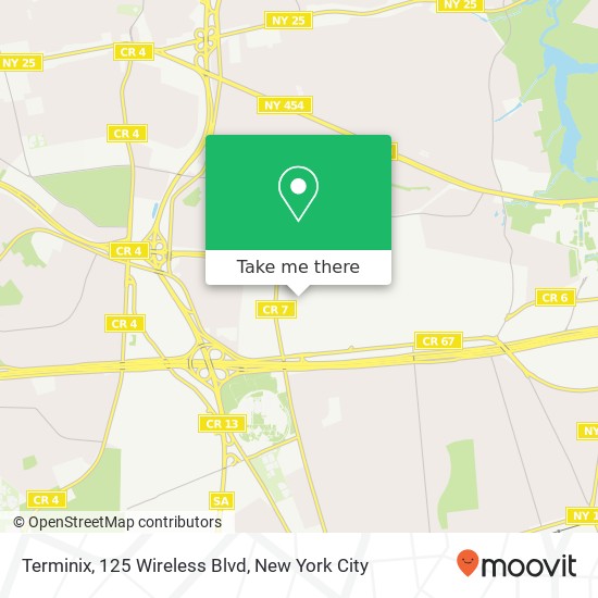 Terminix, 125 Wireless Blvd map