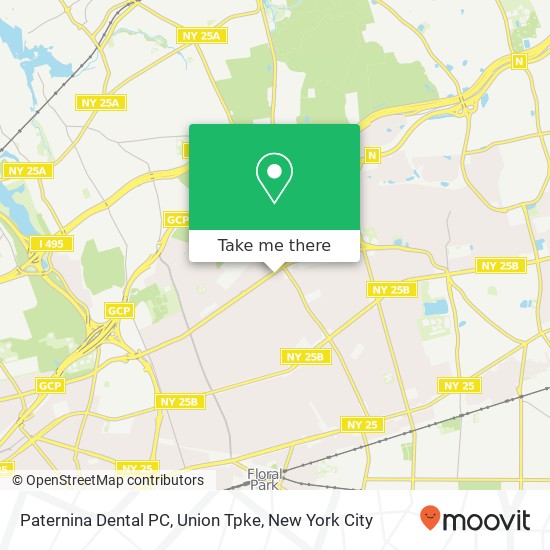 Paternina Dental PC, Union Tpke map
