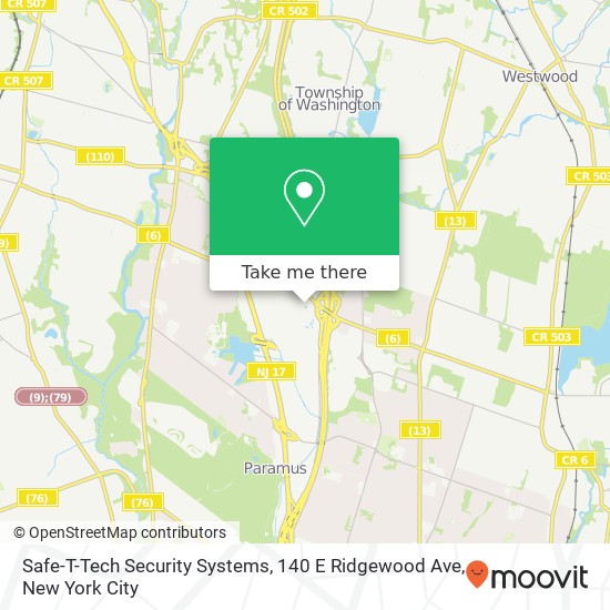 Safe-T-Tech Security Systems, 140 E Ridgewood Ave map