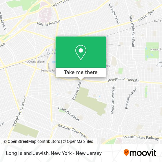 Long Island Jewish map