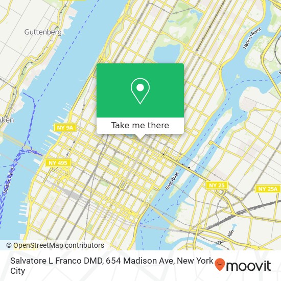 Mapa de Salvatore L Franco DMD, 654 Madison Ave